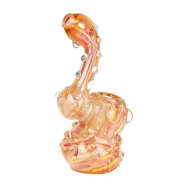 Full Blown Marble Golden Bubbler - 5.75" - Image 2