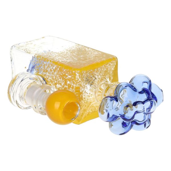 Pulsar Cloudy Sprinkles Glass Water Pipe - 6.75" / 14mm F / Colors Vary - Image 4