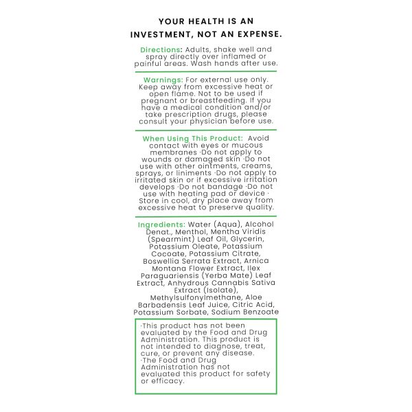 FlexCBD CBD Pain Relief Spray 2000 MG - Image 4
