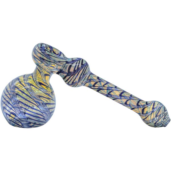 LA Pipes Full Rake Fumed Hammer Bubbler Pipe 6" - Image 7