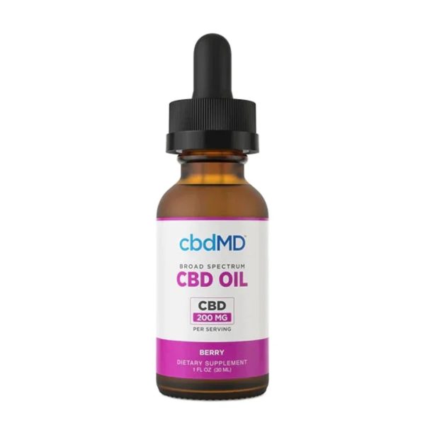cbdMD Broad Spectrum CBD Drops - Berry Flavor - Image 5