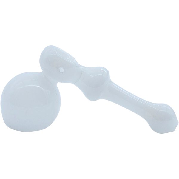 LA Pipes "Ivory Hammer" Glass Hammer Bubbler Pipe - Image 2