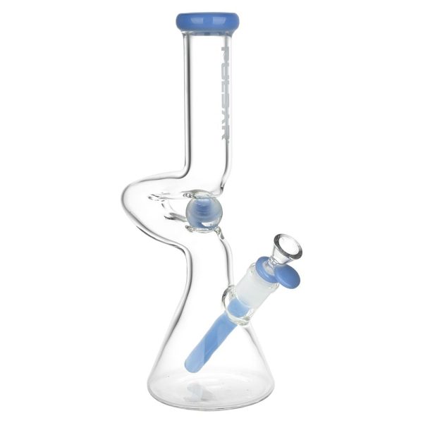 Pulsar Kinked Marble Glass Beaker Water Pipe | 12" | 14mm F - Image 2