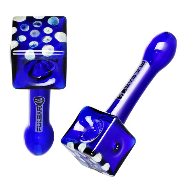 Pulsar Cube Universe Spoon Pipe - 4.75" / Colors Vary - Image 2