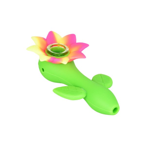 Sunflower Silicone Hand Pipe - 4.75" / 6pcs - Image 2