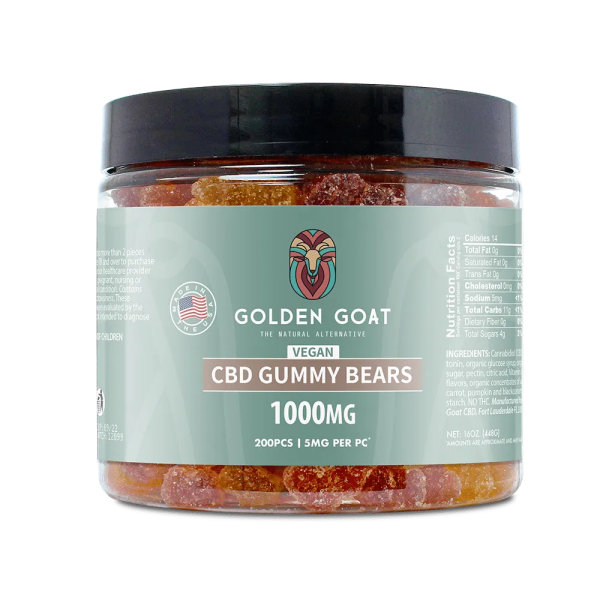 CBD Vegan Gummies 1000MG - Clear Bears