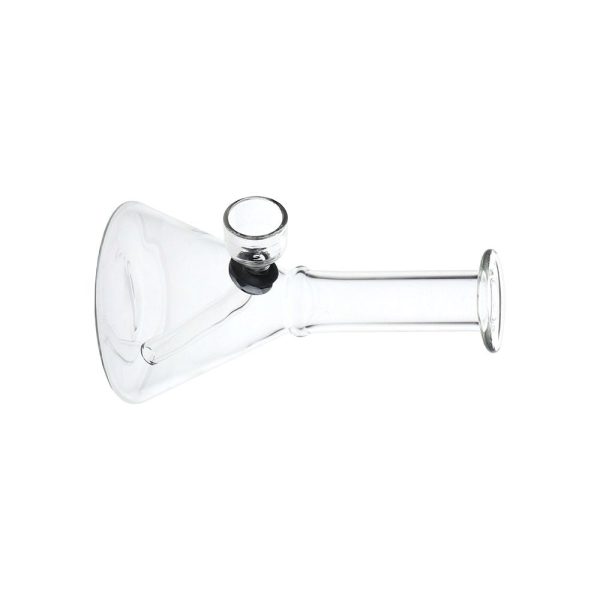 Mini, But Mighty Beaker Glass Water Pipe - 4.75" / Clear - Image 2
