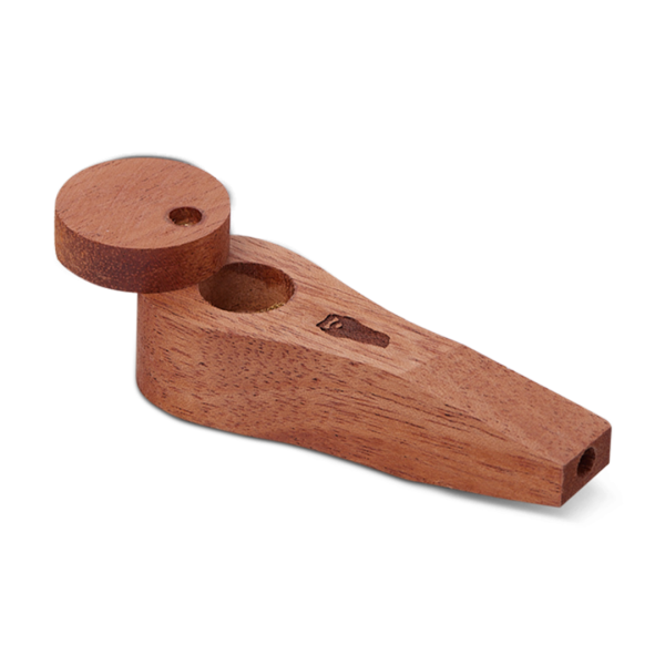 Bearded Circle Wood Pipe with Lid - Image 3