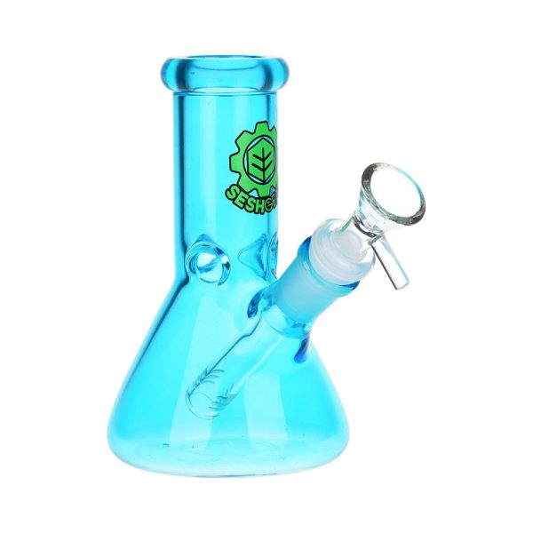 SeshGear Shorty Beaker Color Glass Water Pipe | 5.75" | 14mm F - Image 5