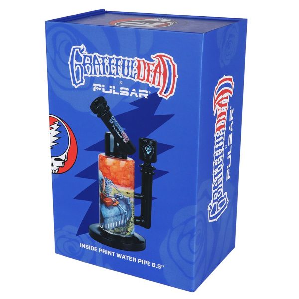 Grateful Dead x Pulsar Inside Print Water Pipe - 8.5" / 14mm F / Boxer - Image 8