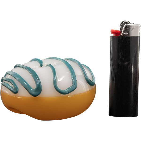 LA Pipes "Frosted Donut" Glass Pipe - Image 13
