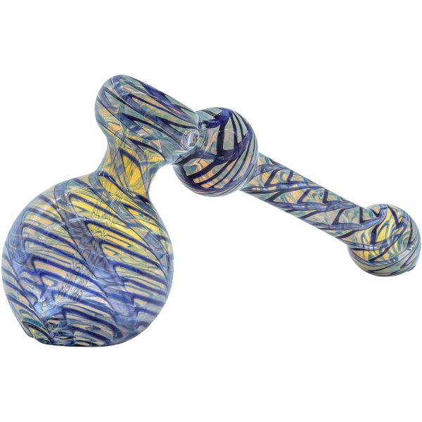 LA Pipes Full Rake Fumed Hammer Bubbler Pipe 6" - Image 6