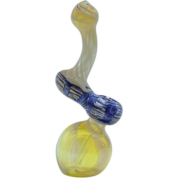 LA Pipes "Rake Bubb" Fumed Sherlock Bubbler Pipe (Various Colors) - Image 2