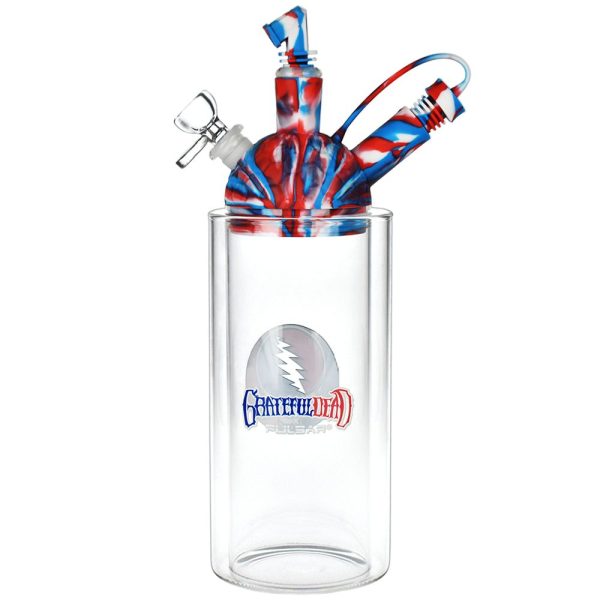 Grateful Dead x Pulsar Silicone & Glass Gravity Water Pipe - 11" - Image 2