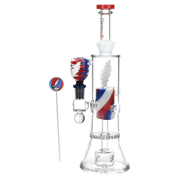 Grateful Dead x Pulsar Lightning Bolt Glass Water Pipe - Image 2