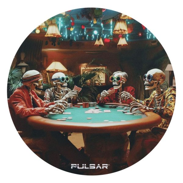Pulsar DabPadz Fabric Top Dab Mat - Poker Night / 8" - Image 2