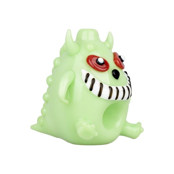 Alien Party Monster Glass Hand Pipe - 2.5" / Colors Vary - Image 2