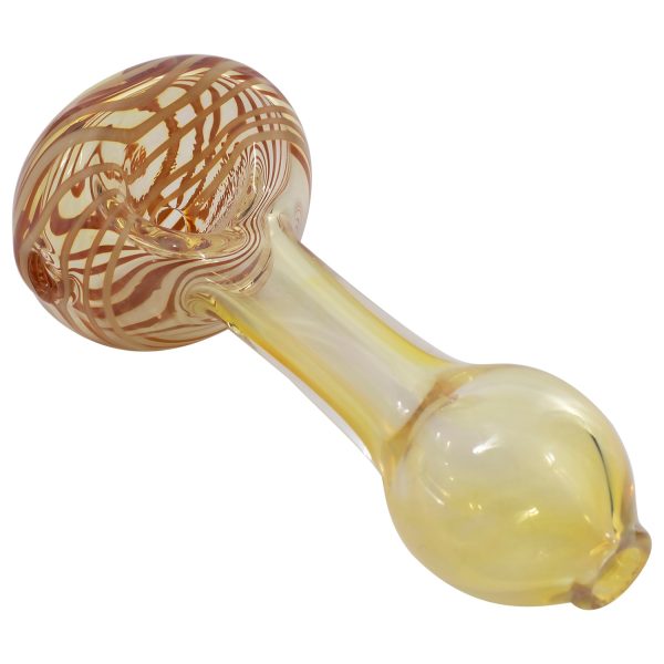 LA Pipes Spiral-Head Color Changing Glass Spoon Pipe - Image 3