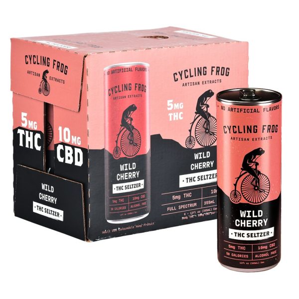Cycling Frog THCA Seltzer | 12oz | 5mg THC / 10mg CBD | 6ct - Image 4