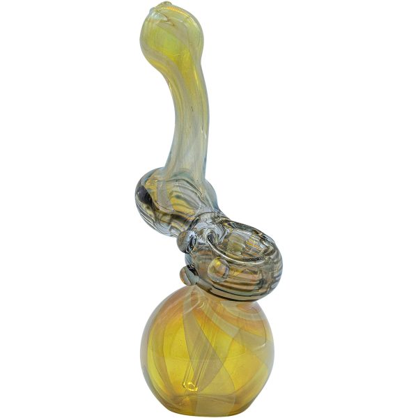 LA Pipes "Rake Bubb" Fumed Sherlock Bubbler Pipe (Various Colors) - Image 11