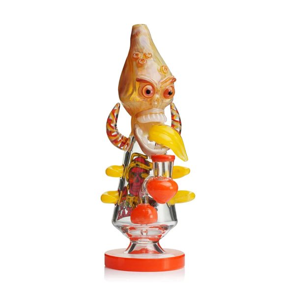 Lookah Glass 11" Cool Skull Bone Water Pipe - Image 12