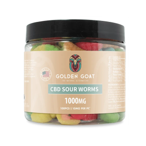 CBD Gummies 1000MG - Sour Worms