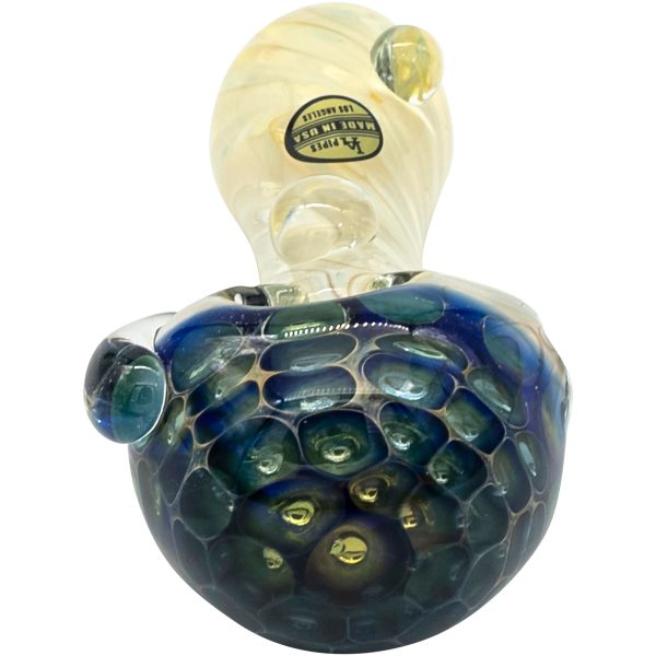 LA Pipes "The Hive" Honeycomb Color Changing Glass Pipe - Image 10