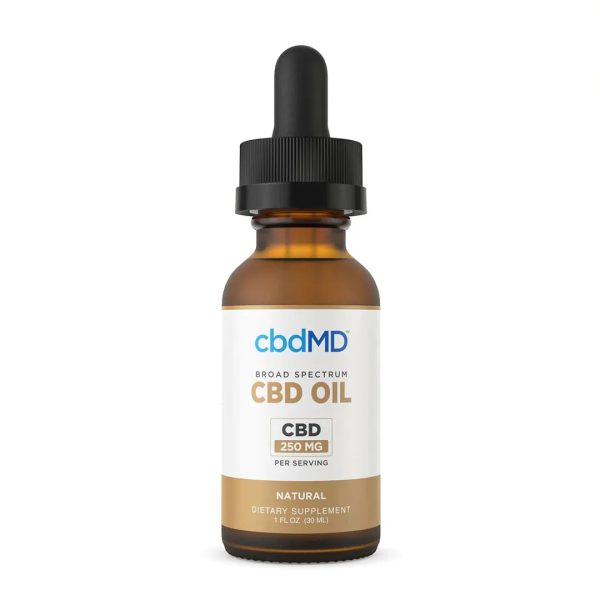 cbdMD Broad Spectrum CBD Oil Drops - Natural Flavor (750MG - 7500MG) - Image 5