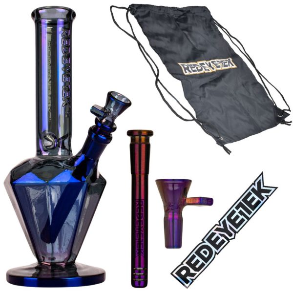 Red Eye Tek Terminator Finish Paragon Glass Water Pipe | 11" - Image 4