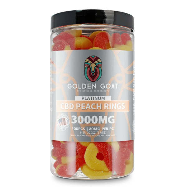 Platinum CBD Gummies 3000mg - Peach Rings