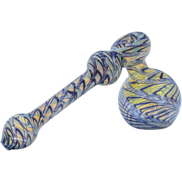 LA Pipes Full Rake Fumed Hammer Bubbler Pipe 6" - Image 9
