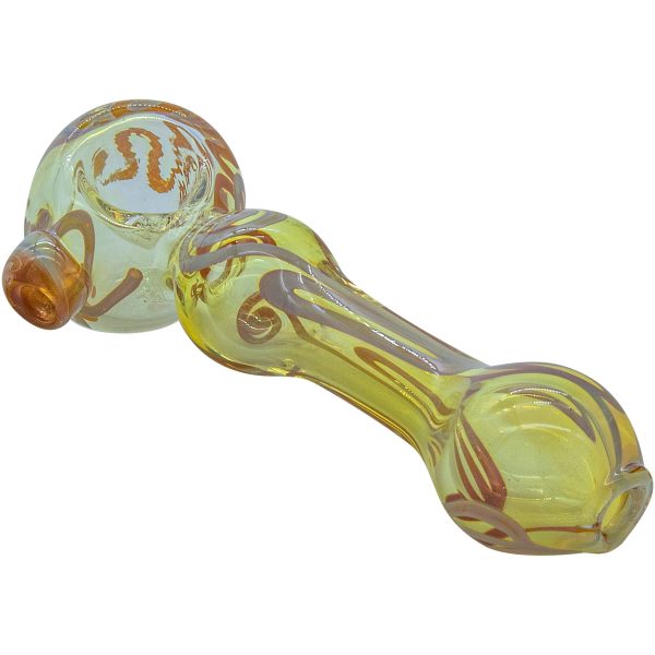 LA Pipes "Painted Warrior Spoon" Glass Pipe - Image 7