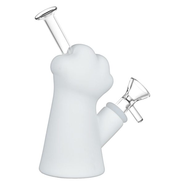 Silicone Cat Paw Water Pipe - 6.15" / 14mm F - Image 2