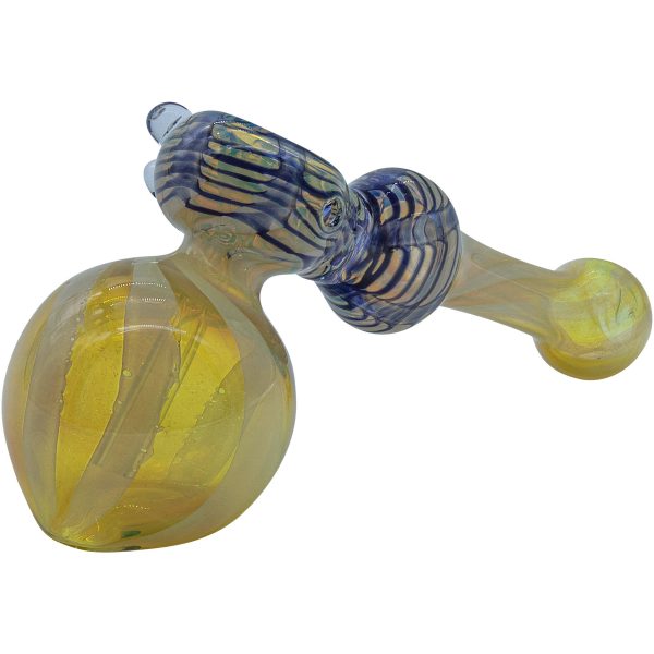 LA Pipes "Raked Hammer" Fumed Hammer Bubbler Pipe (Various Colors) - Image 6