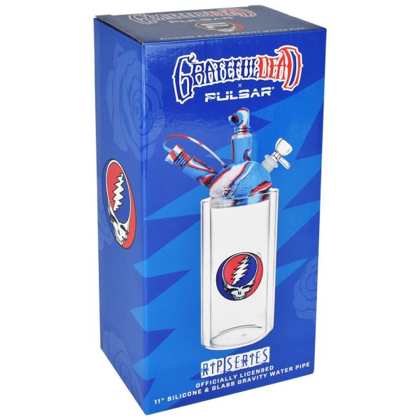 Grateful Dead x Pulsar Silicone & Glass Gravity Water Pipe - 11" - Image 5