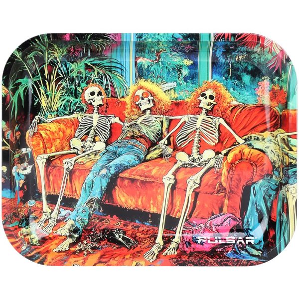 Pulsar Design Series Large Metal Rolling Tray - In Da Couch / 13"x11" - Image 2