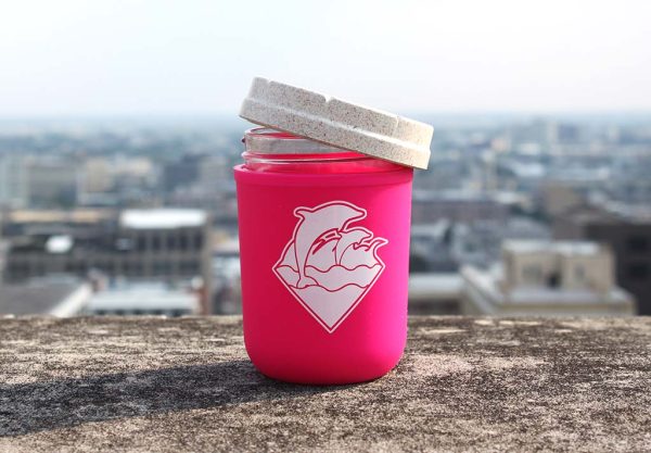 RE:STASH JAR 8oz Pink Dolphin "Waves Puff"  (+Re:vider & Boveda) - Image 13