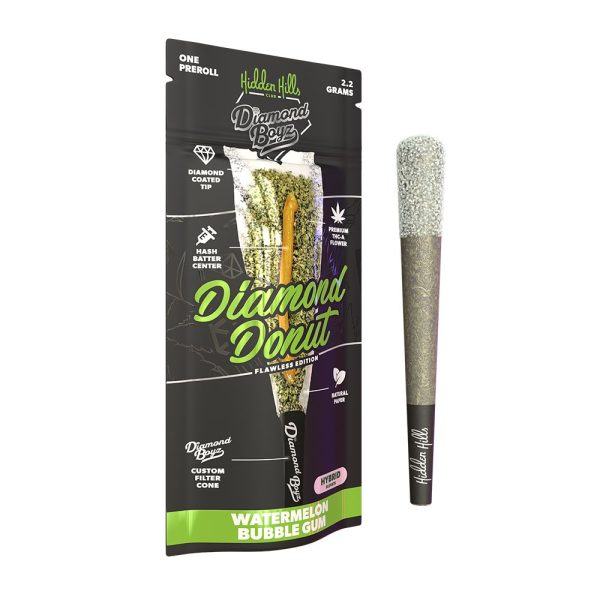Hidden Hills x Diamond Boys THCA Diamond Donut Pre-Roll | 2.2g | 10ct Display - Image 11