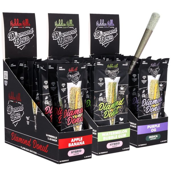 Hidden Hills x Diamond Boys THCA Diamond Donut Pre-Roll | 2.2g | 10ct Display - Image 6