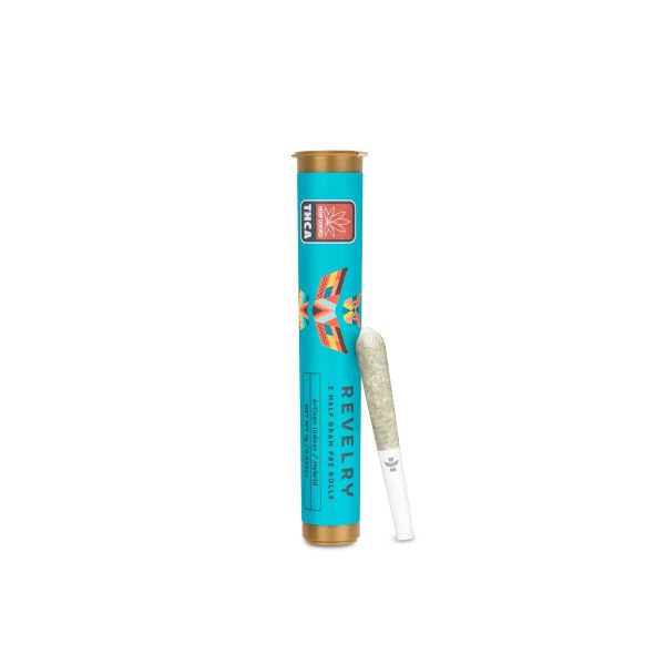 Revelry Passion Fruit Punch THCA Pre Rolls 2 Pack - Image 8