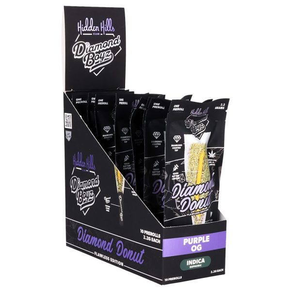 Hidden Hills x Diamond Boys THCA Diamond Donut Pre-Roll | 2.2g | 10ct Display - Image 3